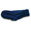 Navy Blue Micro Fleece Throw Blanket